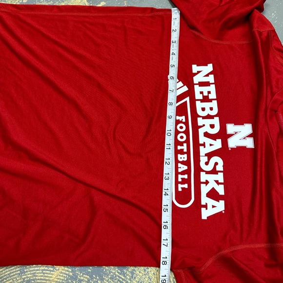 Adidas Nebraska Cornhuskers Football Shirt Medium NCAA Big Red EA1128 University - Picture 5 of 7
